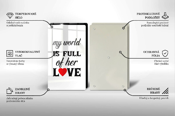 Protector pared cocina Inscripción frase