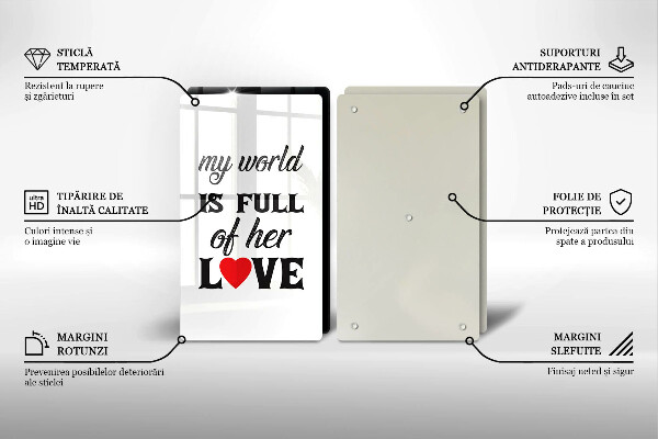 Protector pared cocina Inscripción frase