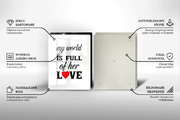 Protector pared cocina Inscripción frase