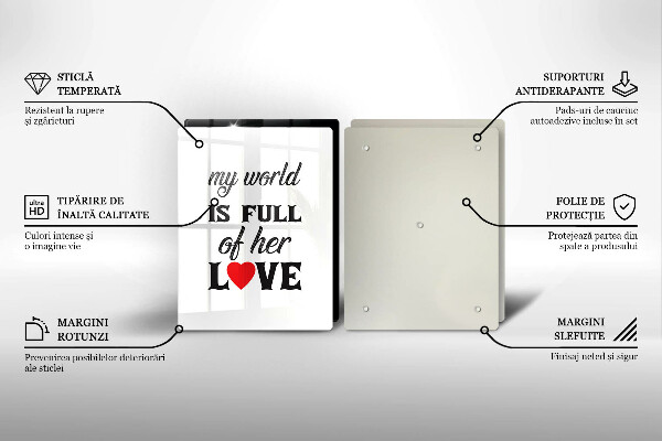 Protector pared cocina Inscripción frase