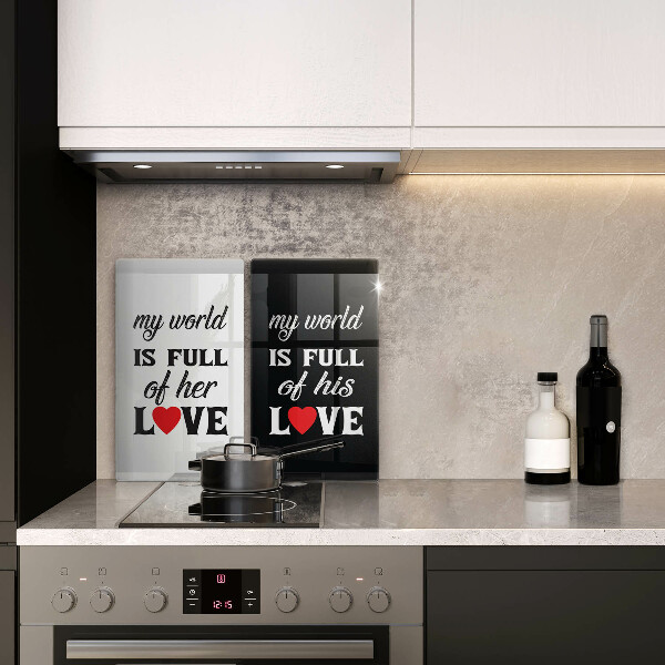 Protector pared cocina Inscripción frase