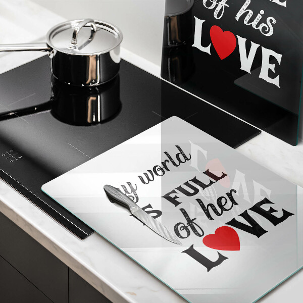 Protector pared cocina Inscripción frase