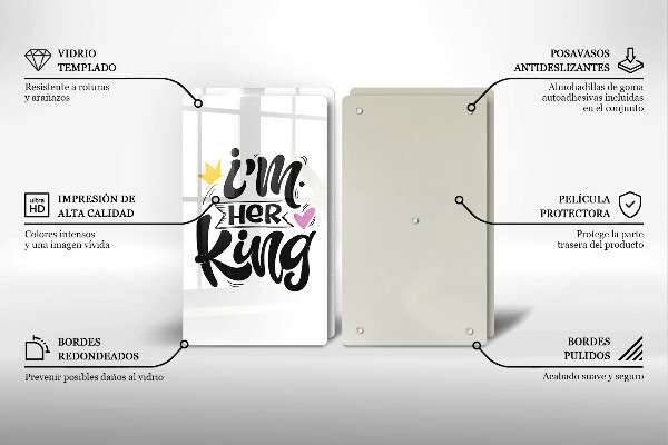 Protector pared cocina Inscripción frase