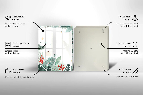 Protector pared cocina Hojas de acuarela