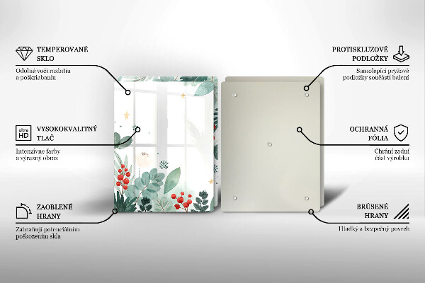 Protector pared cocina Hojas de acuarela