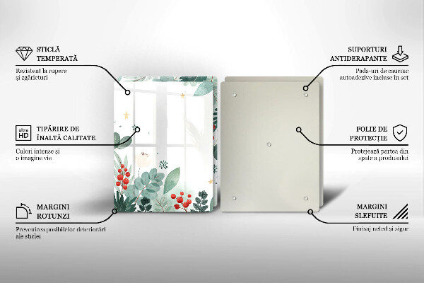 Protector pared cocina Hojas de acuarela