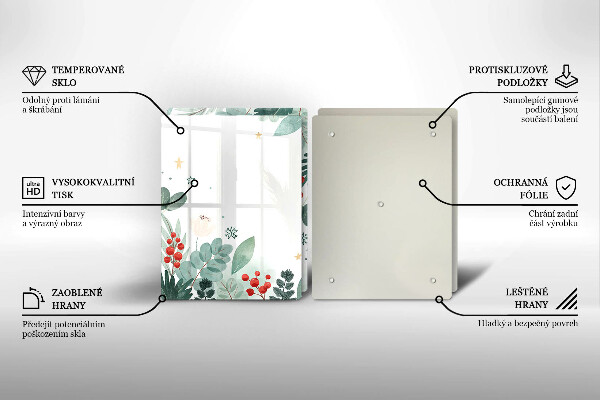 Protector pared cocina Hojas de acuarela