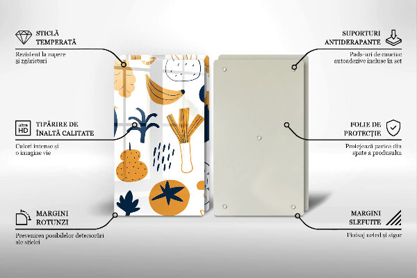 Protector pared cocina Ilustración de comida