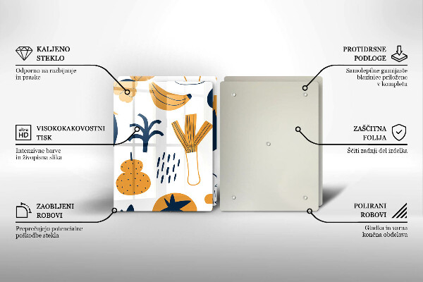 Protector pared cocina Ilustración de comida