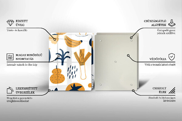 Protector pared cocina Ilustración de comida