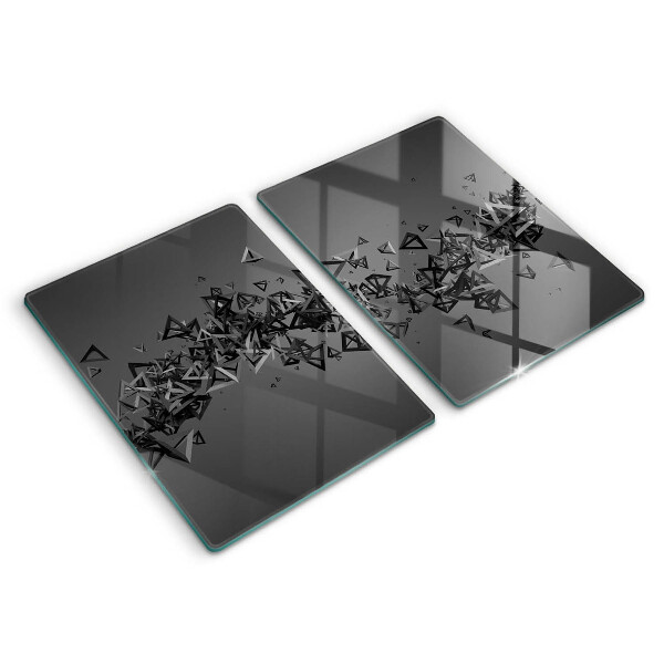 Protector pared cocina Formas abstractas 3d