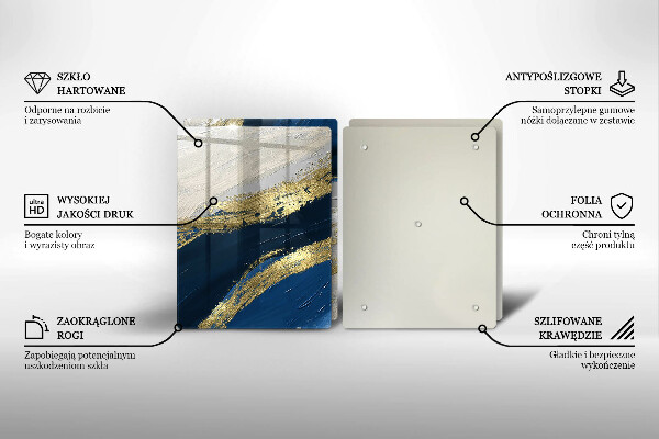 Protector pared cocina Textura con oro