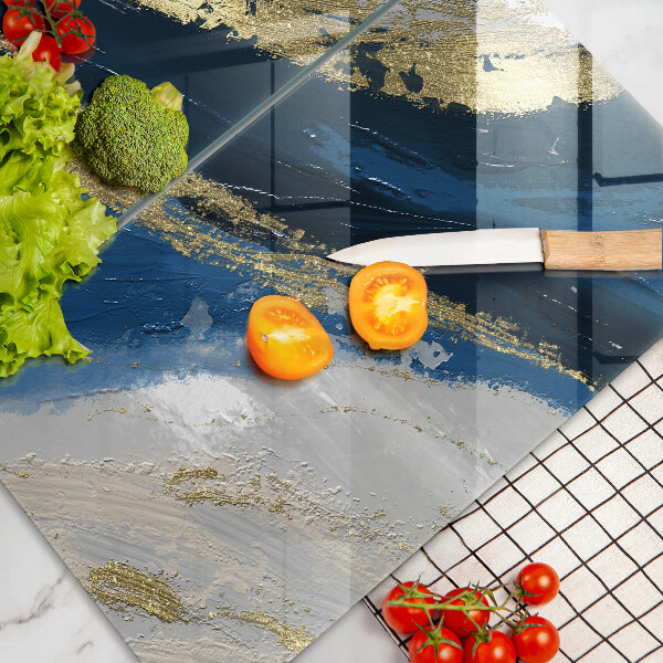 Protector pared cocina Textura con oro