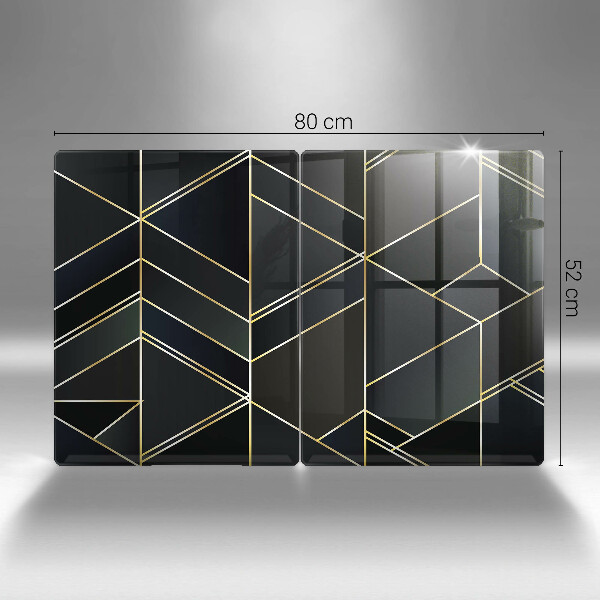 Protector pared cocina Triángulos abstractos