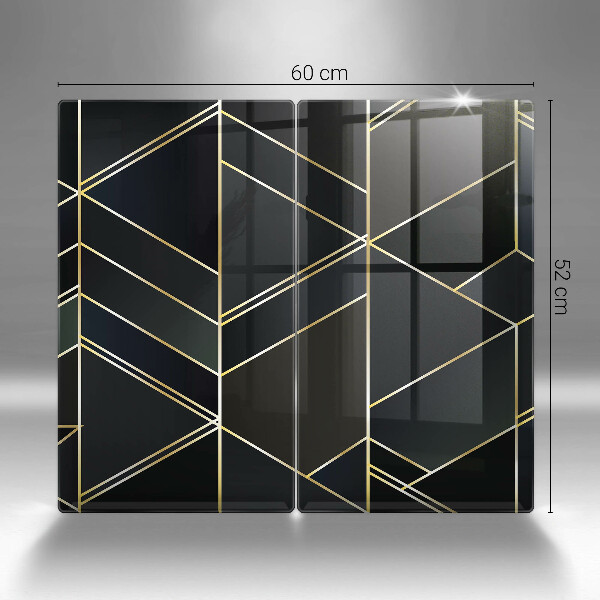 Protector pared cocina Triángulos abstractos