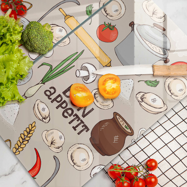 Protector pared cocina Ilustración de cocina