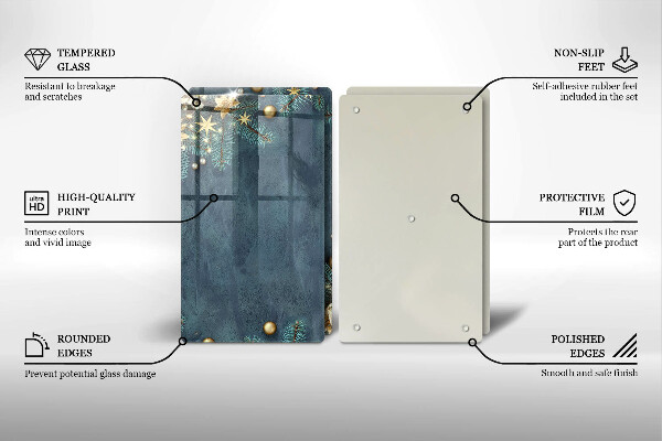 Protector pared cocina Decoraciones de navidad