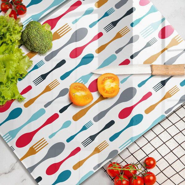 Protector pared cocina Ilustración de cuchara