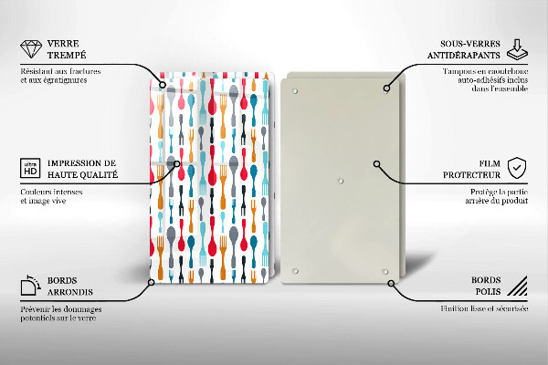 Protector pared cocina Ilustración de cuchara