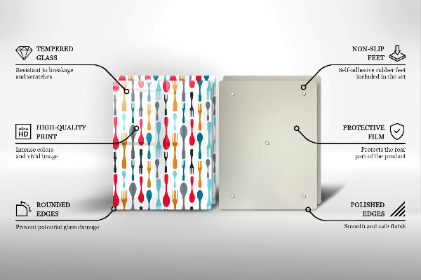 Protector pared cocina Ilustración de cuchara