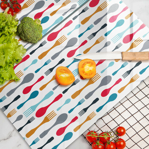 Protector pared cocina Ilustración de cuchara