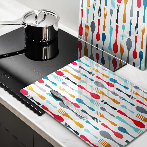 Protector pared cocina Ilustración de cuchara