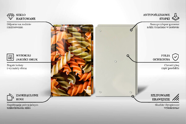 Protector pared cocina Pasta fusilli