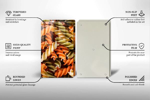 Protector pared cocina Pasta fusilli