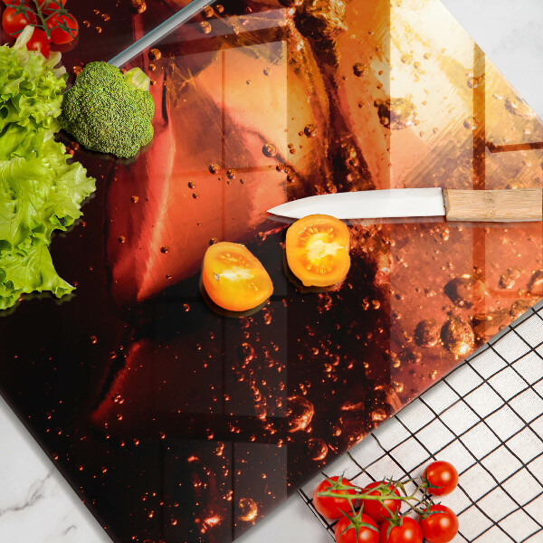 Tapa encimera Bebida de cola con hielo