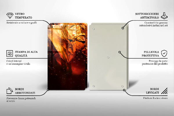 Tapa encimera Bebida de cola con hielo