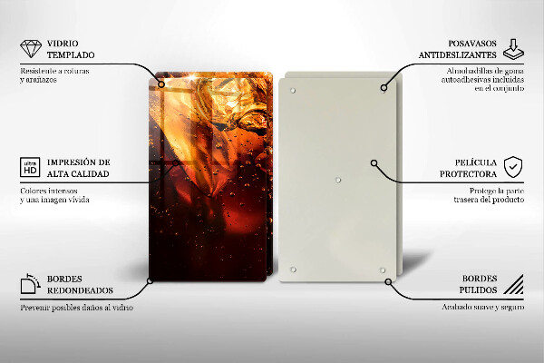 Tapa encimera Bebida de cola con hielo