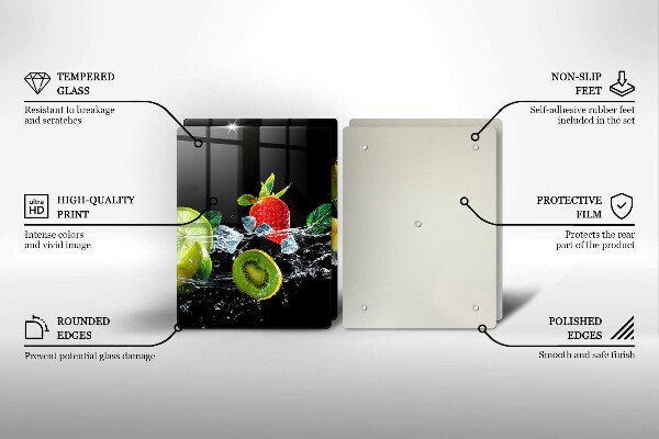 Tapa encimera Frutas en agua