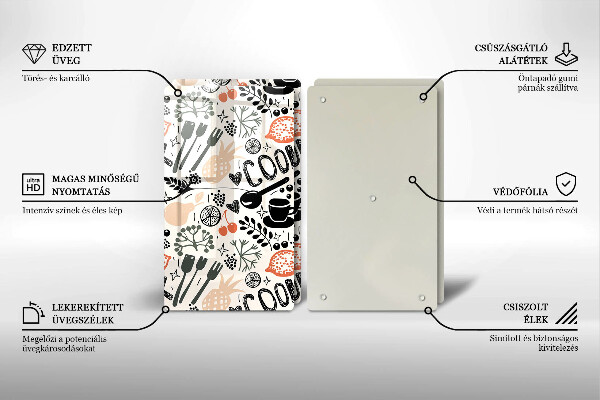 Tapa encimera Motivo de cocina de dibujos animados