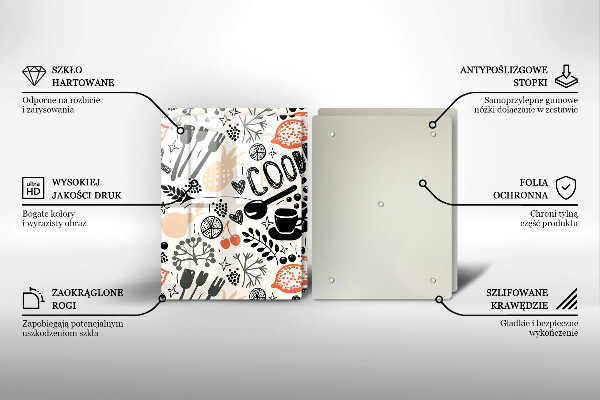 Tapa encimera Motivo de cocina de dibujos animados