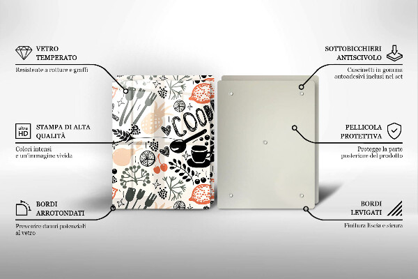 Tapa encimera Motivo de cocina de dibujos animados