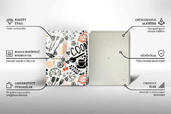 Tapa encimera Motivo de cocina de dibujos animados