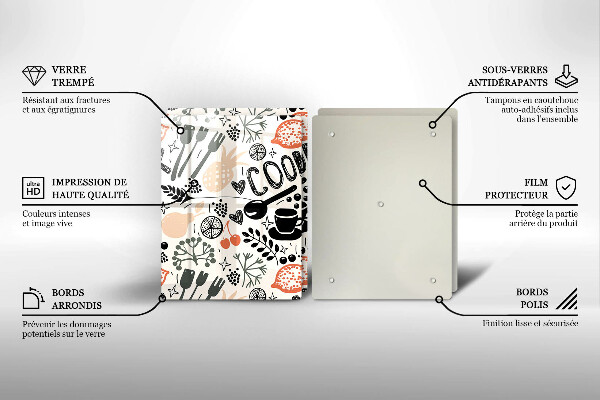 Tapa encimera Motivo de cocina de dibujos animados