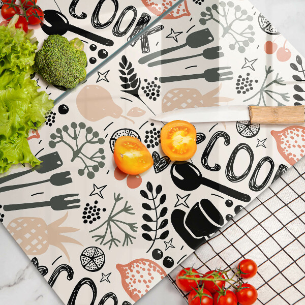 Tapa encimera Motivo de cocina de dibujos animados