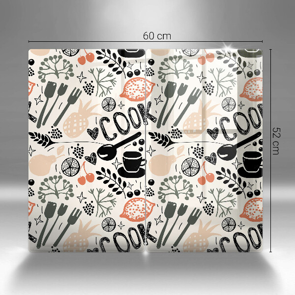 Tapa encimera Motivo de cocina de dibujos animados