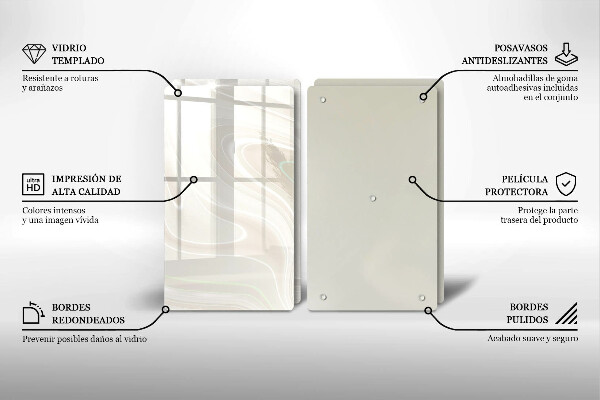 Tapa encimera Textura cremosa