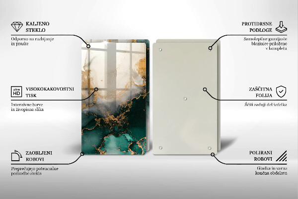 Tapa encimera Mármol multicolor