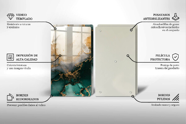 Tapa encimera Mármol multicolor