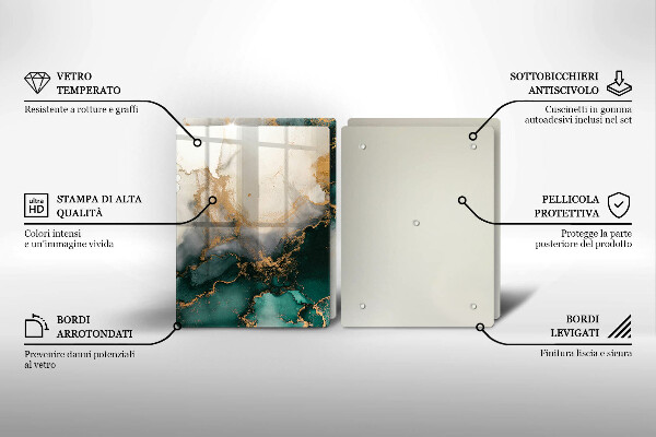 Tapa encimera Mármol multicolor