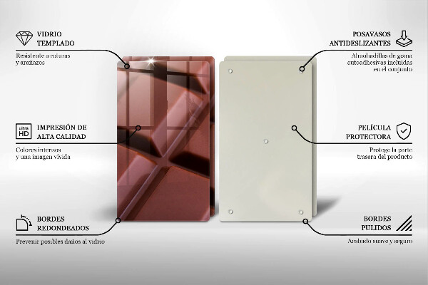 Tapa encimera Cubos de chocolate