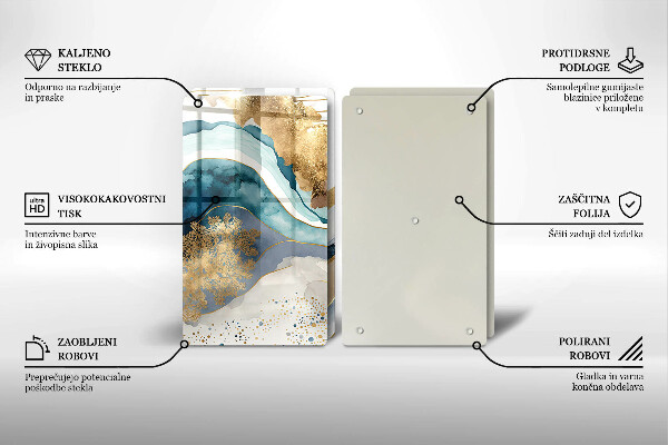 Tapa encimera Mármol colorido