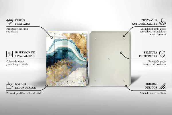 Tapa encimera Mármol colorido