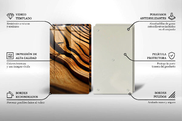 Tapa encimera Tocón de madera