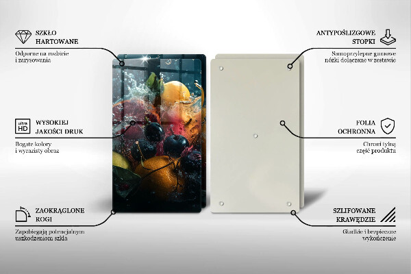 Tapa encimera Frutas en agua