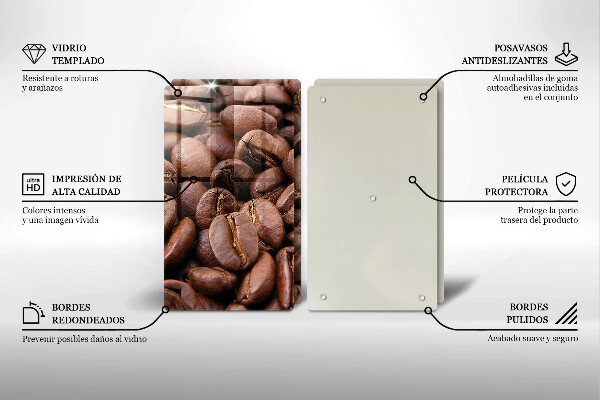 Tapa encimera Granos de café