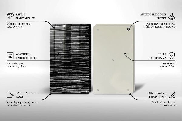Tapa encimera Abstracción negra